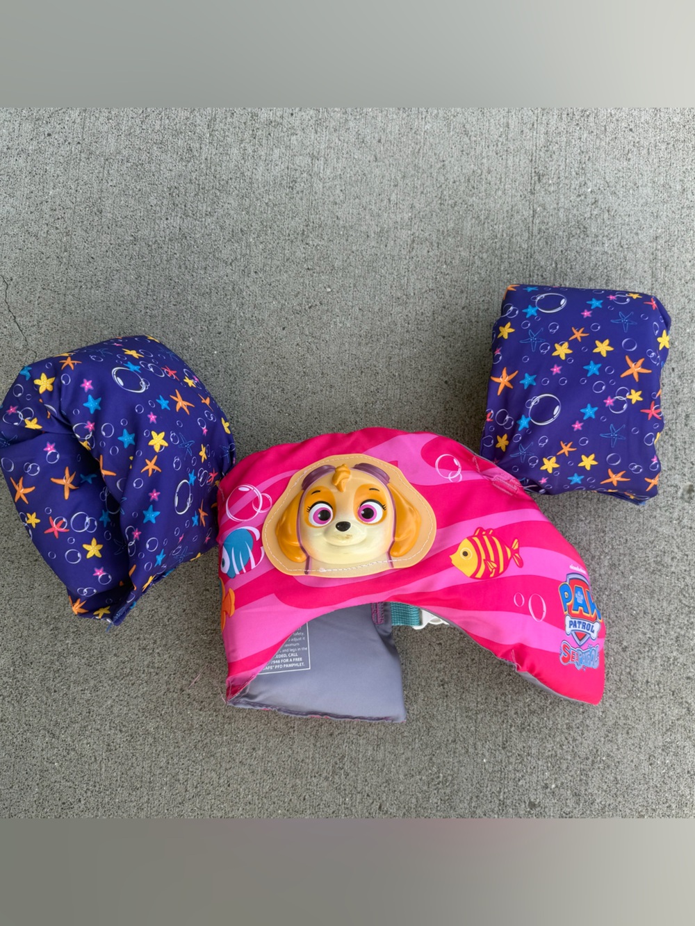 Paw Patrol Skye Kids Pink & Purple SwimWays Swim Trainer